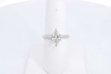 Marquis Diamond Approx. 1ctw Ring In 14k White Gold 3g Size 7.25 Eb0724sxzsa