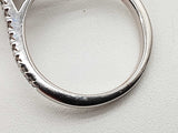 1.35 Cttw Lab Grown Diamonds 14k White Gold 4.7g Ring Size 8 Do0626pcxde