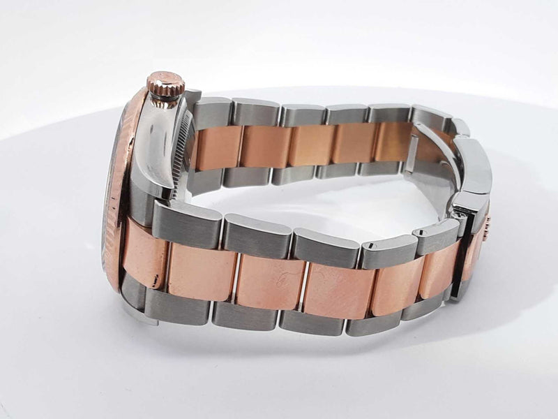 Rolex Datejust 36mm Stainless Steel 18k Everose Gold  Watch Sd0725lozxzsa