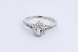 0.83ctw Diamond Ring In 10k White Gold 2.2 Grams Size 7 Eb0126lsxdu