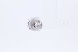 1.05cttw Diamond Single Stud Screwback Earrings 14k White Gold 1.2g Eb0826prxde