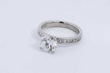 2.8cttw Diamond Ring In Platinum 6.4 Grams Size 5.5 Eb0126rwxzdu