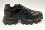Prada Cloudburst Thunder Knit Black Fabric Sneakers Size 9 Eb0425lrxsa