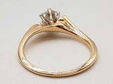 0.50 Carat Diamond 14k Yellow Gold 2.3g Solitaire Ring Size 5.75 Do0425pcrde