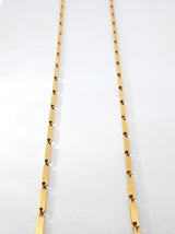24k Yellow Gold Bar Link Chain Necklace 14.4 Grams 21 Inch Fw0826l0xzdu