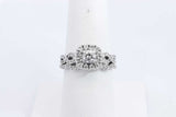 Approx. 0.94ctw Diamond Wedding Set In 14k White Gold 4.6g Size 7.5 Eb0924wxzsa