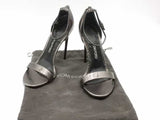 Tom Ford Snakeskin Sandals Metallic Black Size 41 Aa0826crsa