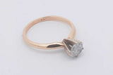 0.50ctw Diamond Solitaire Ring In 14k Yellow Gold 2 Grams Size 6 Eb0725oorsa