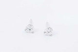 0.5ctw Lab Grown Diamond Stud Earrings In 14k White Gold 0.6 Grams Eb0225lordu