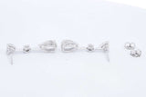 4.5ctw Lab Grown Diamond Drop Stud Earrings In 14k White Gold 3.3g Eb1224lorxdu