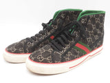 Gucci Tennis 1977 Black Mini Gg High Top Sneakers Size 11 Sd1225orzde