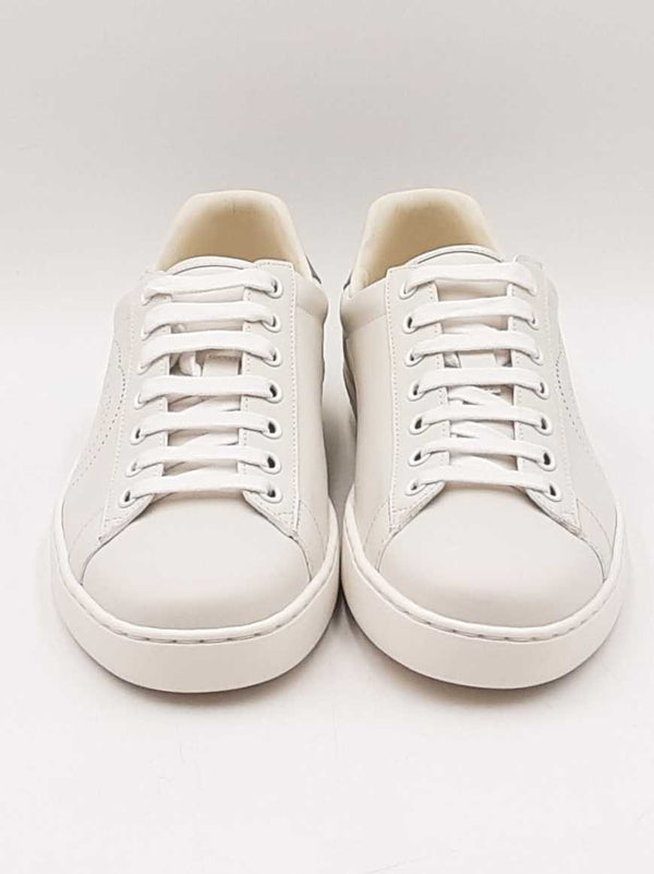 Gucci Ace Interlocking G White Leather Sneakers Size 6.5 Fw0525lrxdu