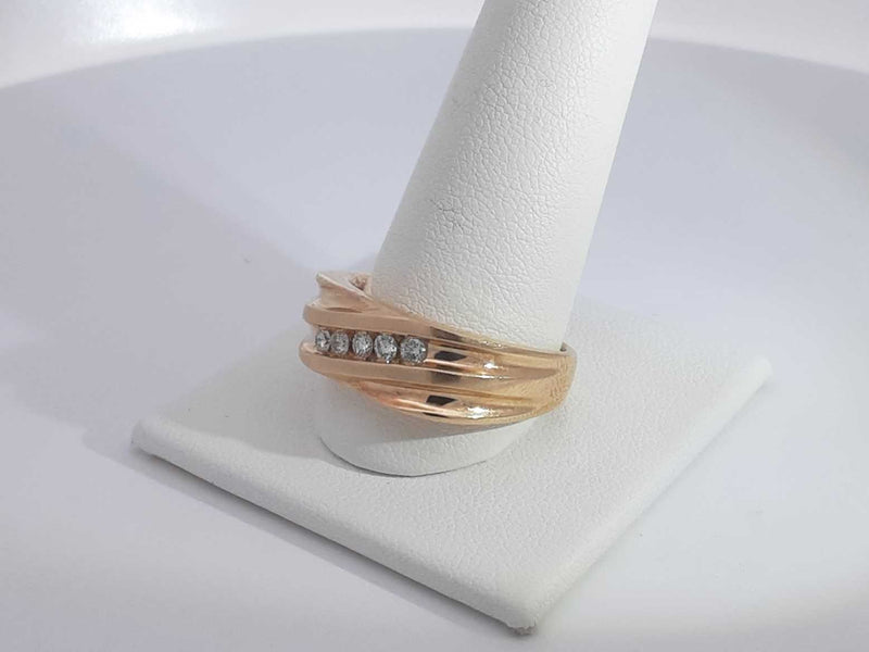 0.30 Cttw Diamond 14k Yellow Gold Ring 6.7 Grams Size 10.5 Aa0825wxzsa