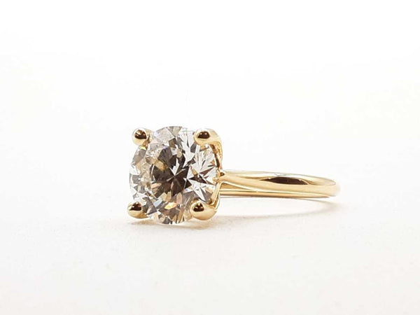 14k Yellow Gold 4.1g 3.15cttw Lab Grown Diamond Solitaire Ring Size 7 Lh1124lxzxde