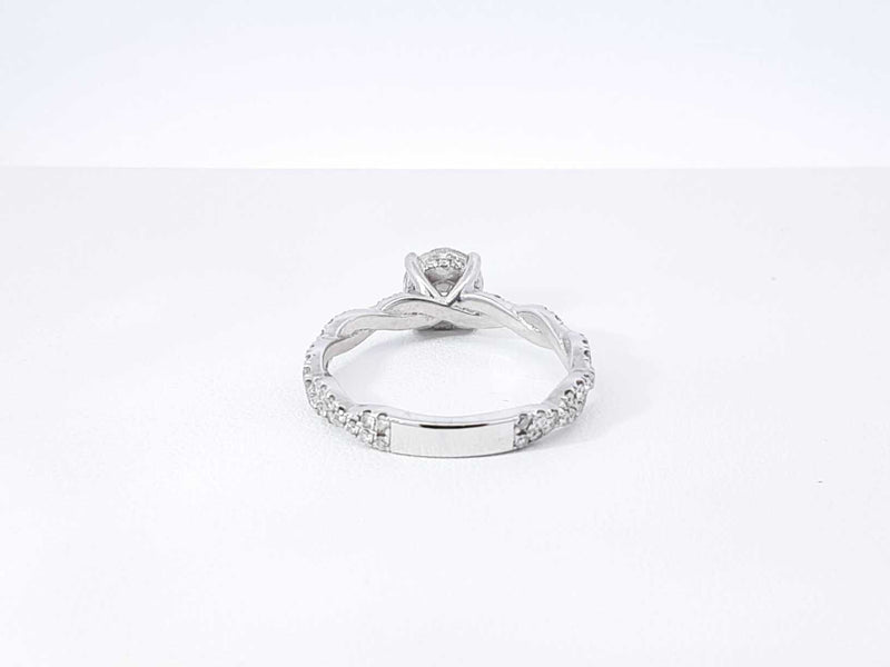 1.93 Cttw Diamond & 14k White Gold Engagement Ring 4.0 Gram Sz 8.75 Fw1124lixzdu