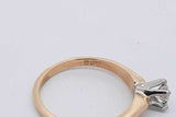 0.2ctw Diamond Solitaire Ring In 14k Yellow Gold 2.1 Grams Size 5 Eb0226lrxsa