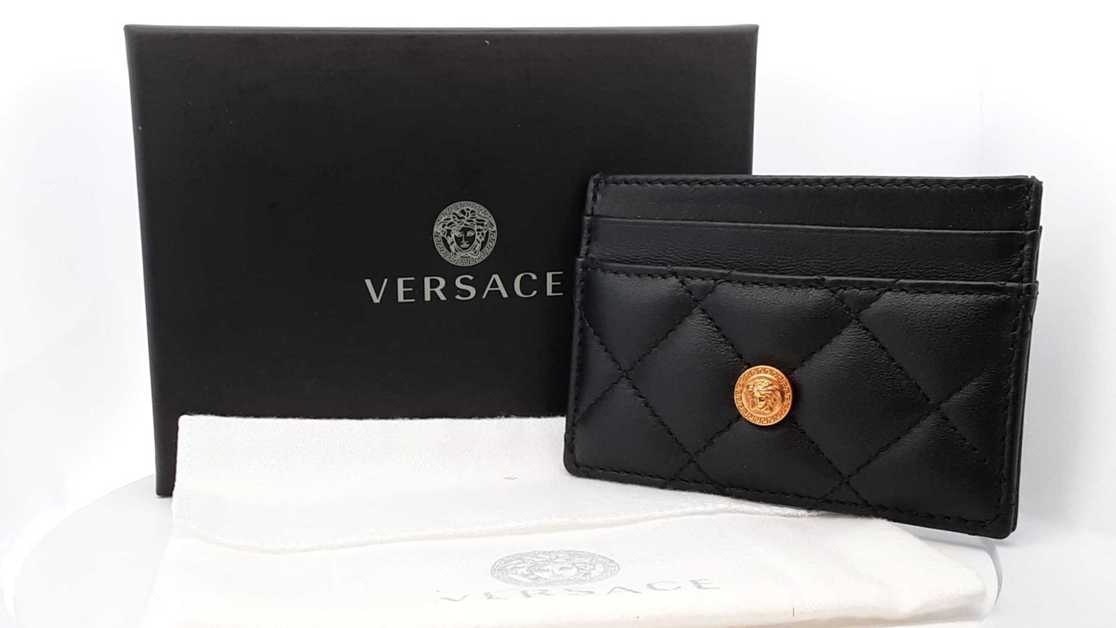 Versace Medusa Black Card Holder Sd0625lzxdu – Max Pawn