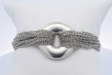 Tiffany & Co. 925 Sterling Silver Multi Strand Mesh Bracelet 37.2g Eb1224lrxsa