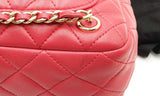 Chanel Dark Pink Quilted Lambskin Seoul Backpack Eb0524llxzdu