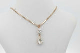 0.66cttw Diamond Pendant Necklace 14k Yellow Gold 5.1 Grams 17 Inch Eb0926rxzsa