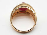 Synthetic Star Ruby 14k Yellow Gold 10.1g Ring Size 10.25 Do0525pxzde