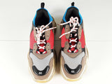Balenciaga Triple S Grey Red Blue Chunky Sneakers Size 13 Us Sd0726lrzde