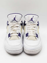 Nike Air Jordan 4 Retro "Metallic Purple" Sneakers Size 11.5 Fw0126wxzdu
