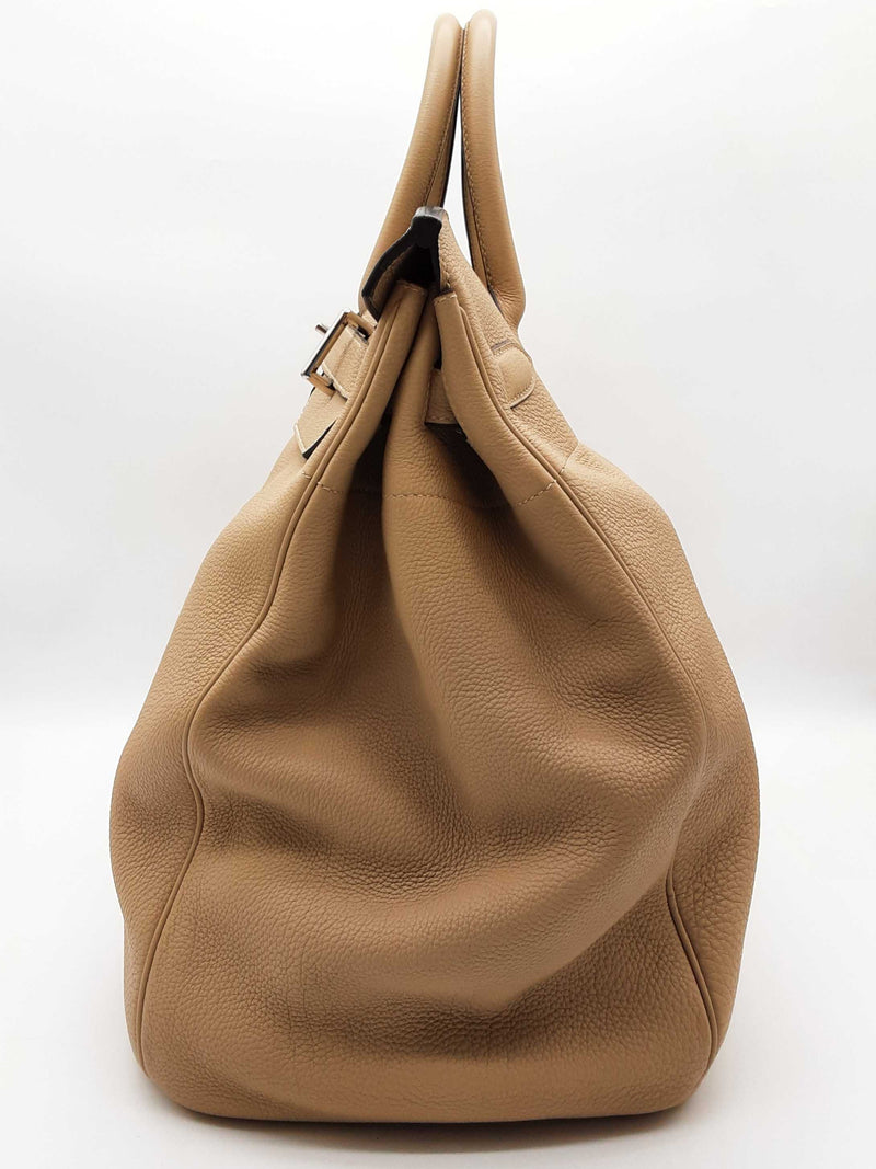 Hermes Birkin Hac 40 Trench Beige Togo Palladium Hardware Handbag Do0925llxzxde