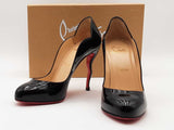 Christian Louboutin Wawy Dolly 100 Patent Black Size 38 Aa0826lorsa