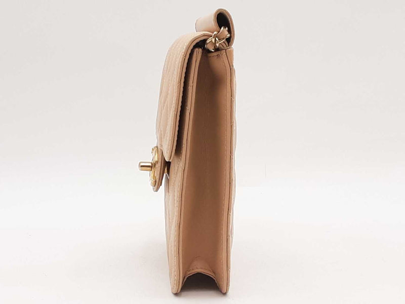 Chanel Mini Flap Crossbody Beige Aa0925lixzsa