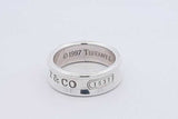 1997 Tiffany & Co. 1837 Sterling Silver Band Ring 7.3 Grams Size 6 Eb1125rxdu