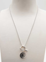 Hermes Amulettes Ex- Libris 0.925 Silver 16.1g Pendant Chain 16 In Do0525owxde