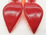 Christian Louboutin Spikoo Neon Orange Heels Size Eu 38.5 Do0525lxzde