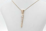 0.34cttw Diamond Pendant Necklace In 14k Yellow Gold 3 Grams 20 Inch Eb0926oxzsa