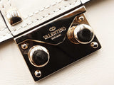 Valentino Garavani Cabana Shoulder Bag In Ivory Leather Fw0626wrxdu