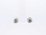 1.3 Cttw Diamond & 14k White Gold Stud Earrings 1.1 Grams Fw1123ixzdu