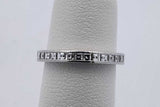 Tiffany & Co. Platinum Princess Cut Diamond Eternity Band 2.8g Size 4 Eb826exzsa
