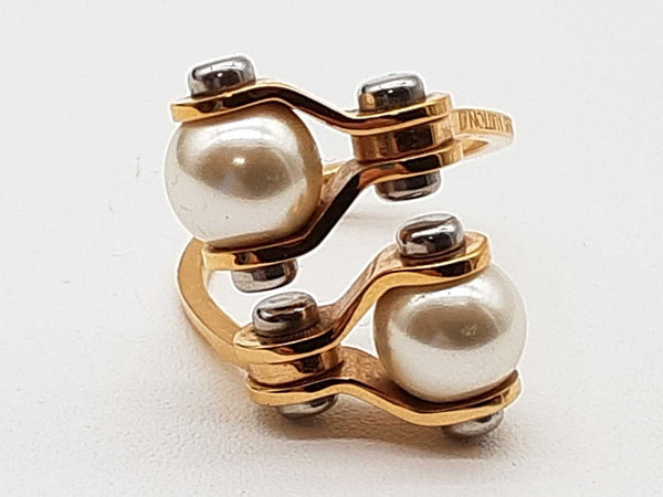 Louis Vuitton Speedy Pearls Ring Size 6.5 Do1025oxzde