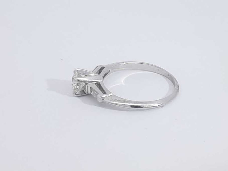 0.48 Cttw Diamond 14k White Gold Ring 2.2 Grams Size 6.5 Aa0825lzxsa