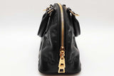 Louis Vuitton Black Leather Bubblegram Alma Bb Top Handle Bag Eb1026lwxzde