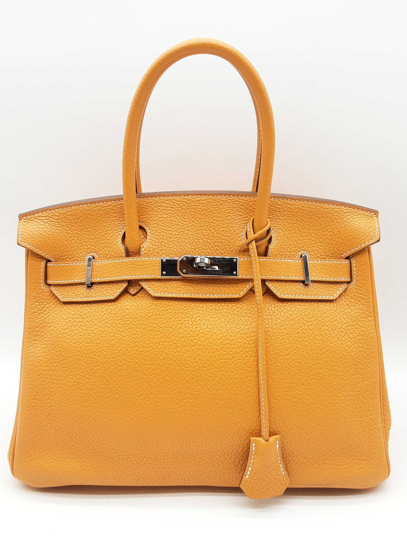 Hermes Birkin 30 Jaune D'or Yellow Togo Palladium Handbag Do0923lwxzxde