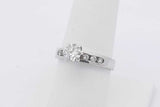 0.68cttw Diamond Ring In 14k White Gold 3.7 Grams Size 7.25 Eb0625izxsa