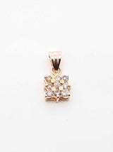 0.63 Cttw Diamond & 10k Yellow Gold Cluster Pendant 1.3 Grams Fw0126opxdu