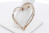 10k Yellow Gold Diamond Heart Pendant 3 Grams Eb0926lirsa