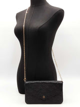 Louis Vuitton Pochette Félicie In Black Monogram Empreinte Leather Fw12loxzdu