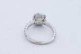 1.31cttw Diamond Ring In 14k White Gold 4.1 Grams Size 6.75 Eb0826lrxzde