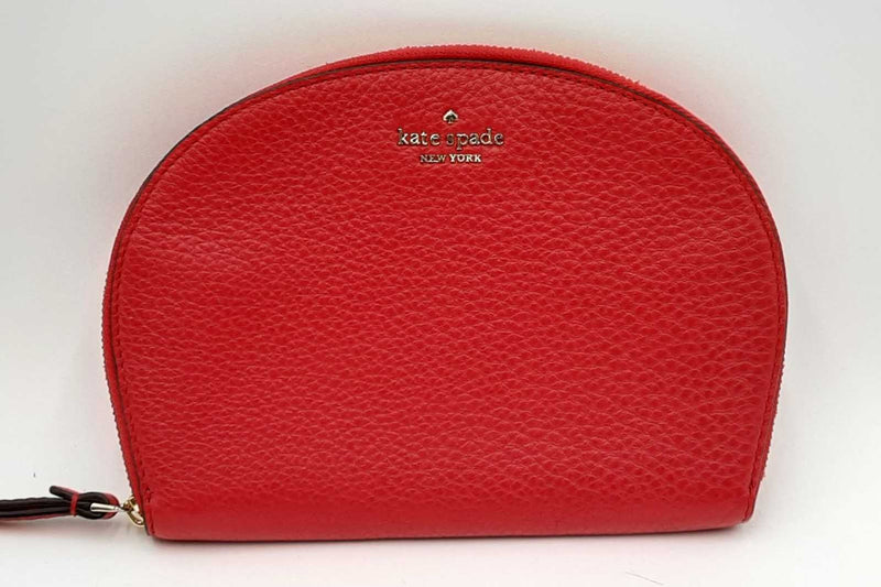 Kate Spade New York Red Leather Half Moon Wristlet Eb0125oxdu