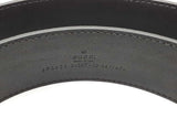 Gucci Black Leather Belt With Gold Tone Buckle Size 90/36 Eb0426crde