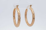 10k Yellow Gold Hoop Earrings 1.7 Grams Eb0626crsa