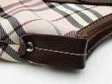 Burberry Blue Label Shoulder Bag In Pink Nova Check & Brown Leather Fw0826lezdu